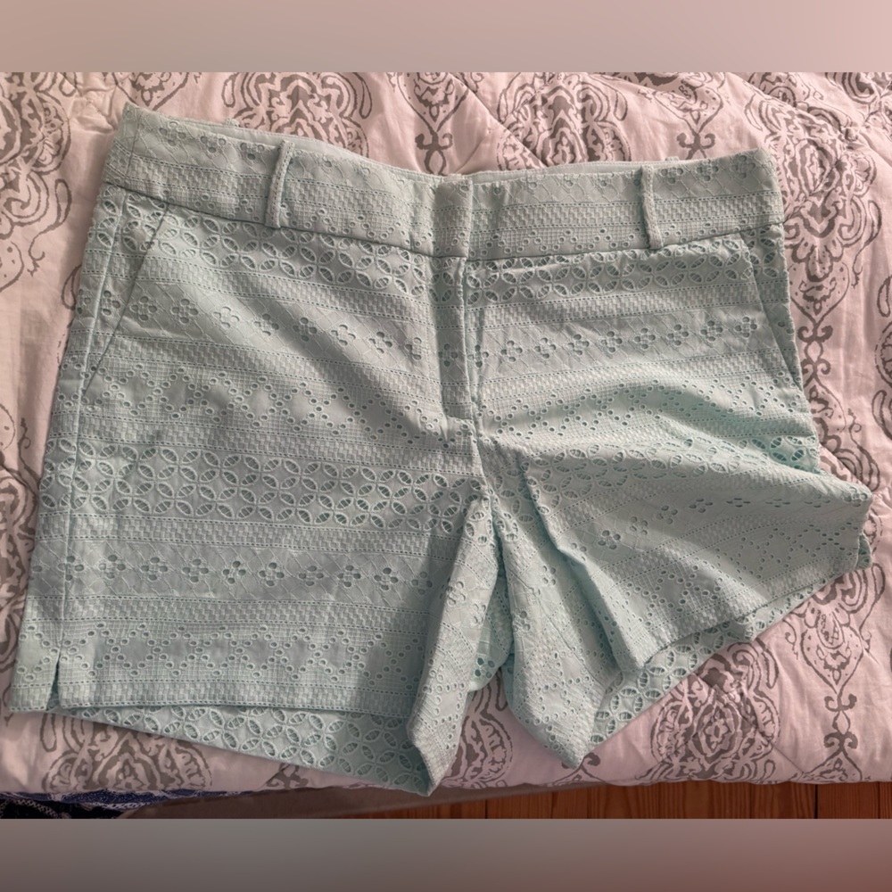 Mint green loft shorts